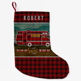 Motorhome RV Camper Reisen Van Rustic Personalisie Kleiner Weihnachtsstrumpf