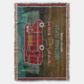 Motorhome RV Camper Travel Van Rustic Personalized Decke (Vorderseite Vertikal)