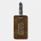 Motorhome RV Camper Travel Van Rustic Personalized Gepäckanhänger (Rückseite vertikal)