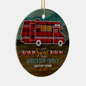 Motorhome RV Camper Travel Van Rustic Personalized Keramikornament (Rechts)