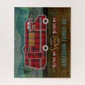 Motorhome RV Camper Travel Van Rustic Personalized Puzzle (Vertikal)