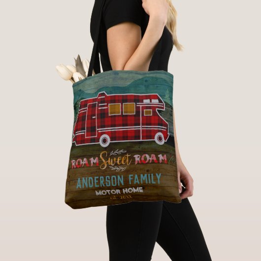 Motorhome RV Camper Travel Van Rustic Personalized Tasche (Von Nahem)