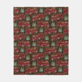 Motorhome RV Camper Travel Van Rustic Pine Muster Fleecedecke (Vorderseite)