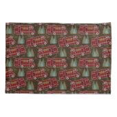 Motorhome RV Camper Travel Van Rustic Pine Muster Kissenbezug (Rückseite)