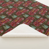 Motorhome RV Camper Travel Van Rustic Pine Muster Sherpadecke (3/4)