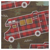 Motorhome RV Camper Travel Van Rustic Pine Muster Stoff (Nahaufnahme)