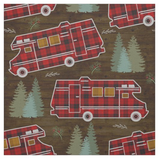 Motorhome RV Camper Travel Van Rustic Pine Muster Stoff (Muster)