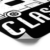 Motorhome RV Camping Camper Bleibe Klasse C Poster (Ecke)