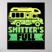 Motorhome RV Camping Camper Shitter S Full Poster (Vorne)