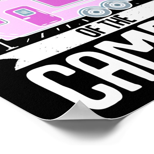 Motorhome RV Camping Königin des Campers Poster (Ecke)