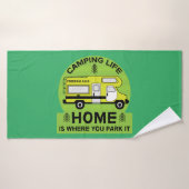 Motorhome | RV Motorhome | Camping Life Latte Tass Badehandtuch (Badehandtuch)