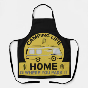 Motorhome   RV Motorhome   Camping Life Latte Tass Schürze