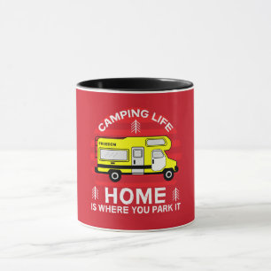 Motorhome RV Motorhome Camping Life Latte Tass Tasse