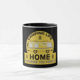 Motorhome   RV Motorhome   Camping Life Latte Tass Tasse