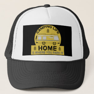 Motorhome   RV Motorhome   Camping Life Latte Tass Truckerkappe