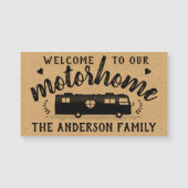 Motorhome RV Reisen Van Rustic Bauernhof Custom Magnetkarte (Vorderseite)