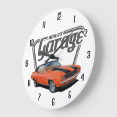 Motoring City Große Wanduhr (Winkel)