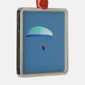 Motorisierter Paraglider Silbernes Ornament (Rechts)