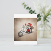 Motorisierter Weihnachtsmann Feiertagspostkarte (Stehend Vorderseite)