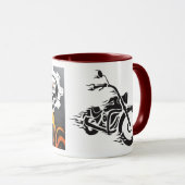 ‚Motorkopf‘ Tasse (VorderseiteRechts)