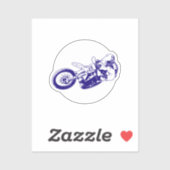 Motorkreuz Aufkleber (Blatt)