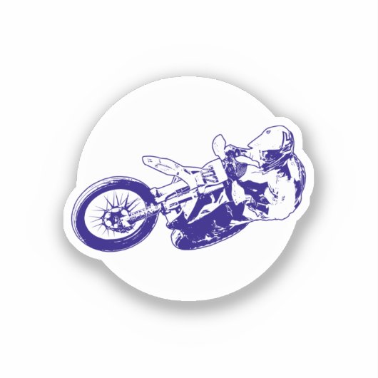 Motorkreuz Aufkleber (Vorderseite)