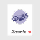 Motorkreuz Aufkleber (Blatt)