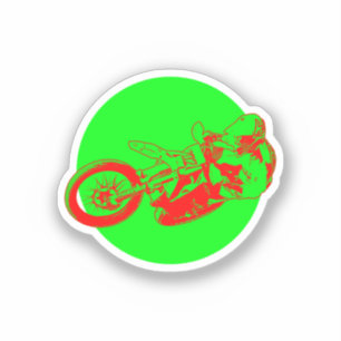 Motorkreuz Aufkleber