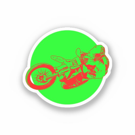 Motorkreuz Aufkleber (Vorderseite)
