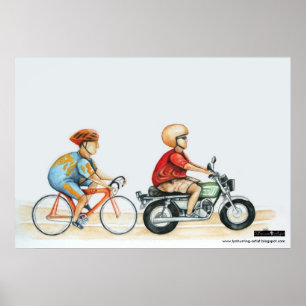Motorpacing @ den Velodrome Poster