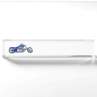 Motorrad 1 - Blau