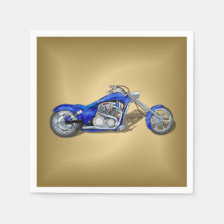 Motorrad 1 - Blau Serviette