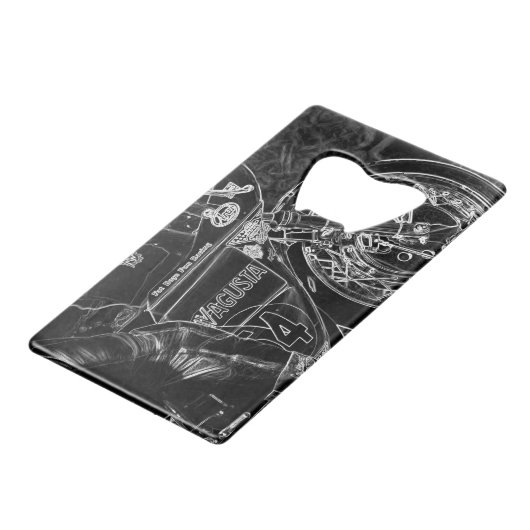 Motorrad 1 bocna geldbeutel flaschenöffner (Rückseite Schrägansicht)