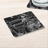 Motorrad 1 Küste Rechteckiger Pappuntersetzer (angewinkelt)