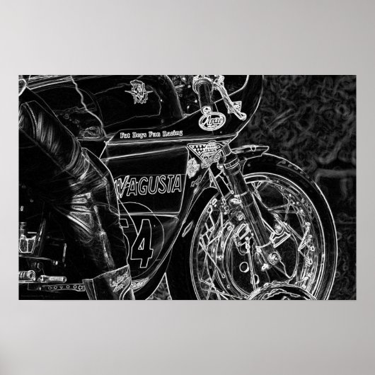 Motorrad 1 wapcn Poster (Vorne)