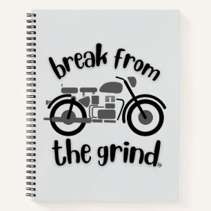 Motorrad 2 (Grau) Notizblock