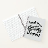 Motorrad 2  (Grau) Notizblock (Innenseite)