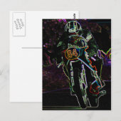 Motorrad 2 pcca postkarte (Vorne/Hinten)