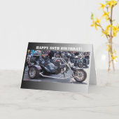 Motorrad 60. Geburtstag Karte (Gelbe Blume)