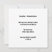 Motorrad-Abend Hochzeitseinladung Einladung (Rückseite)