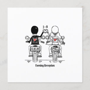 Motorrad-Abend Hochzeitseinladung Einladung