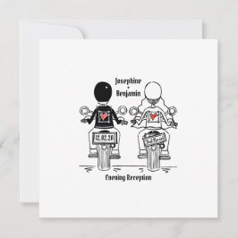 Motorrad-Abend Hochzeitseinladung Einladung