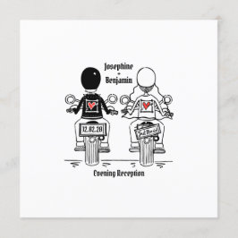 Motorrad-Abend Hochzeitseinladung Einladung