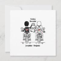 Motorrad-Abend Hochzeitseinladung