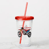 Motorrad Acryltrinkbecher (Rückseite)