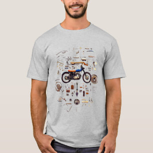 Motorrad Anatomie – Die Kunst der Bewegung T-Shirt