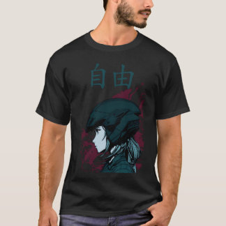 Motorrad Anime Mädchen Familie T-Shirt