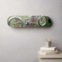 Motorrad-Art-Skateboard