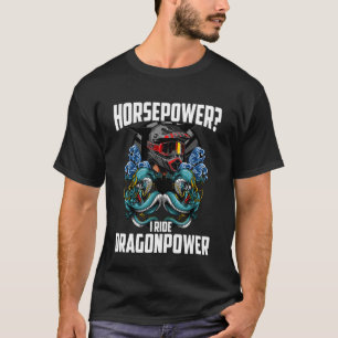 Motorrad Asiatischer Drache Pferdestärken Biker & T-Shirt