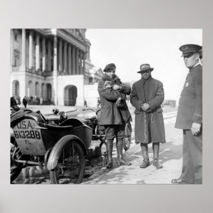 Motorrad-Autoreise 1918 Poster